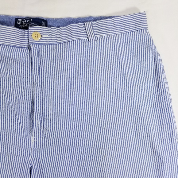 Polo Ralph Lauren seersucker Flat front shorts - Picture 2 of 8